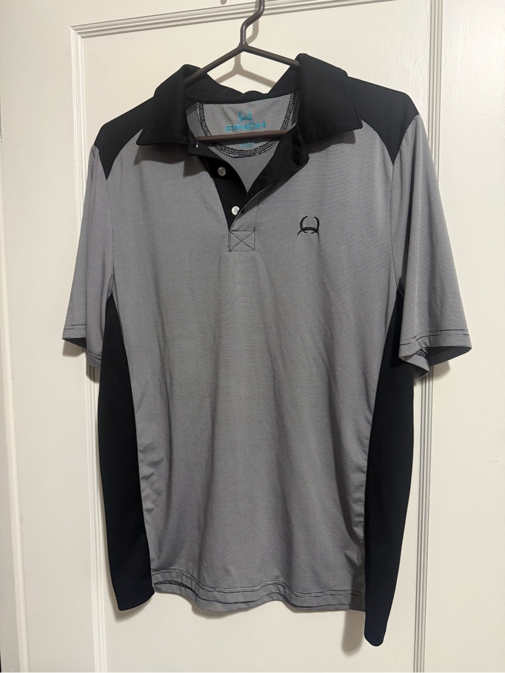 Men's Grey & Black Cinch Performance Polo Shirt